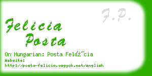 felicia posta business card